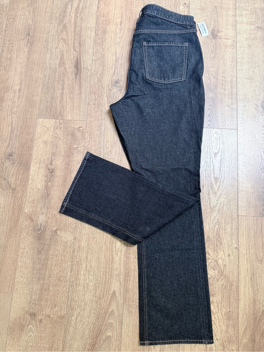 Old Navy Extra High Rise Baby Boot Jeans Dark Wash Tall 16 NWT Stretch